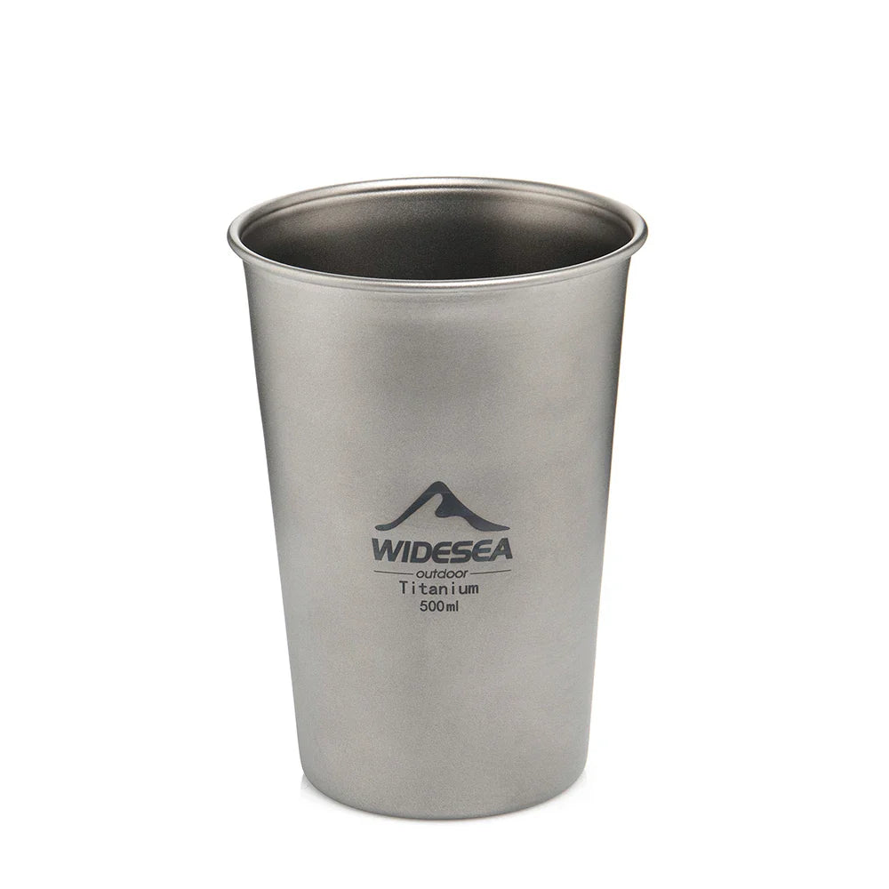 Camping Titanium Beer Glass Mug Cup  ﻿