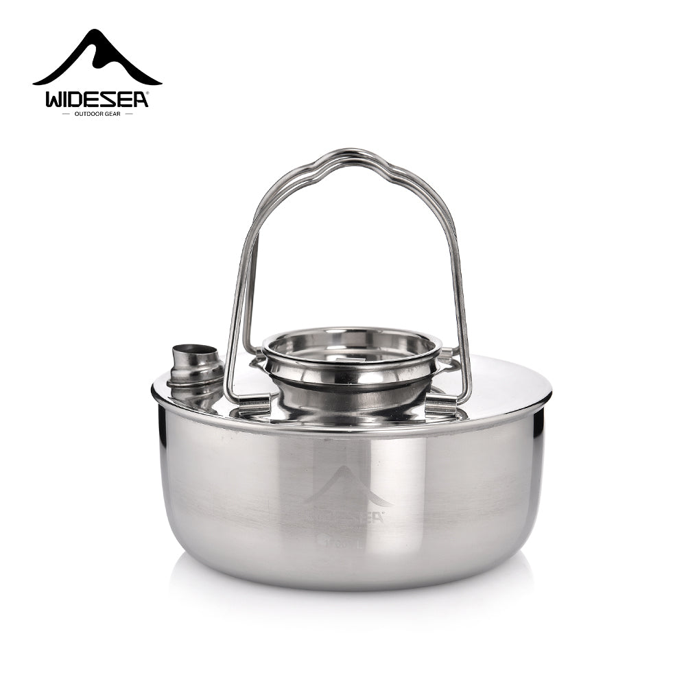 Widesea Camping 1.7L SS304 Stainless Kettle