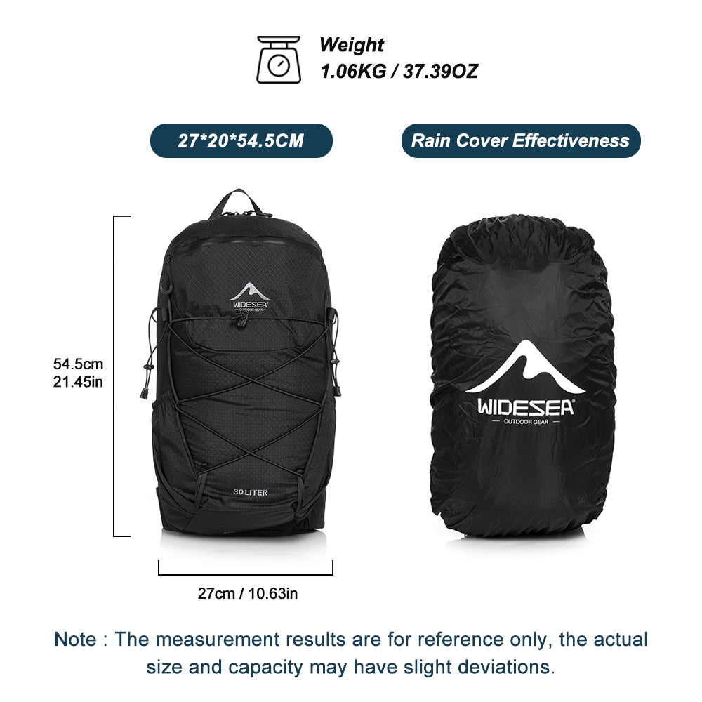 Widesea Camping Climbing Sports Waterproof  30L Backpacks