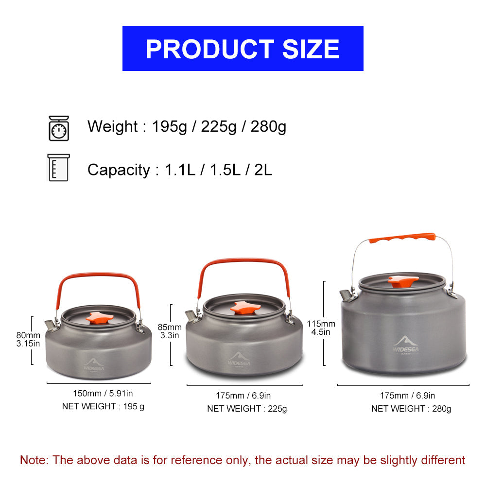 Camping Kettle 1.1/1.5/2.0L