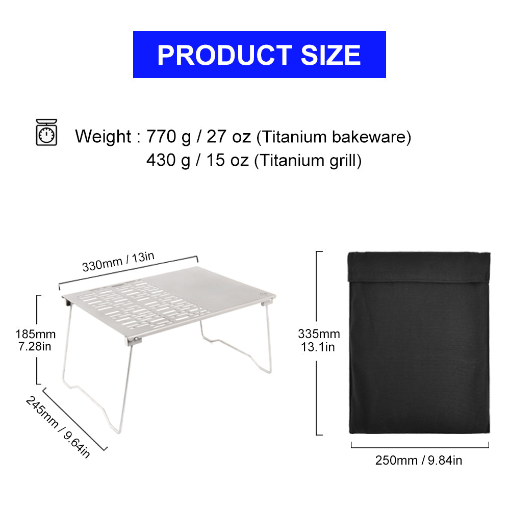 Titanium Table BBQ Barbecue Grill