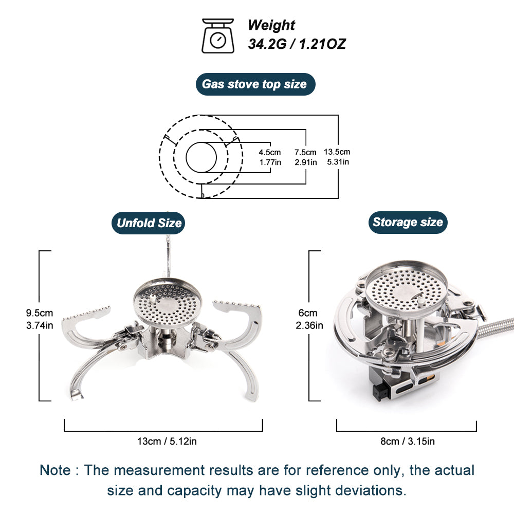 WIDESEA Camping Stove Portable Burner 3500W