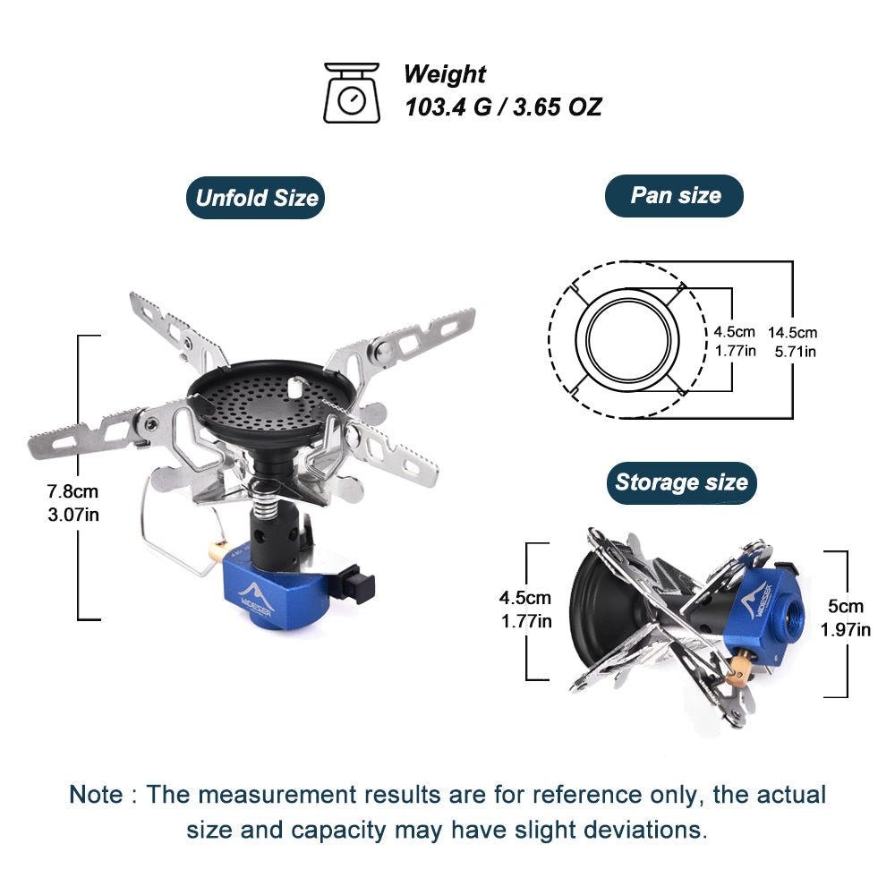 Widesea Camping Stove Gas Burner 3300W Gas Burner