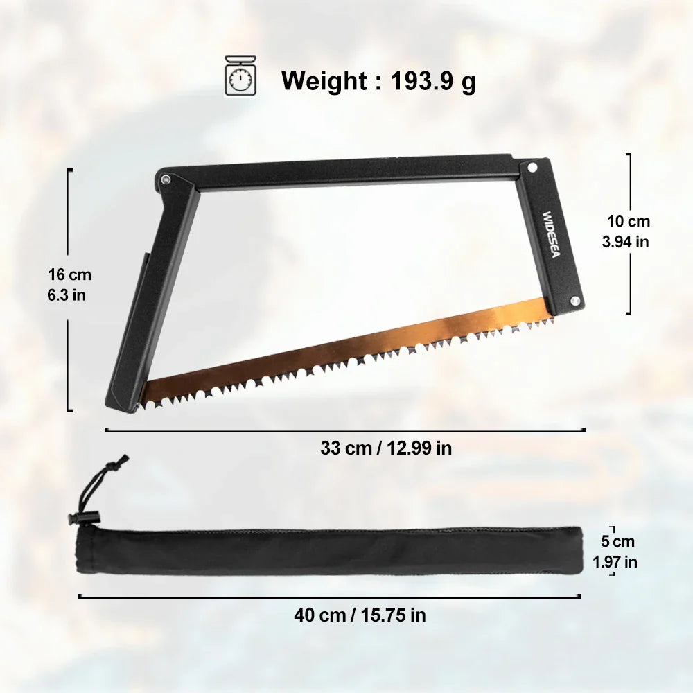 Camping Folding Saw Portable 32cm Manganese Hacksaw Blade