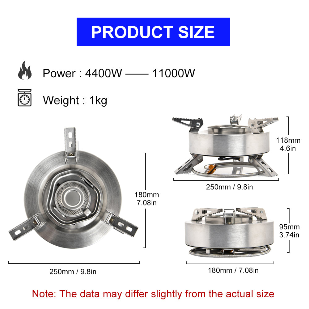 Camping Stove Gas Burner 4400W
