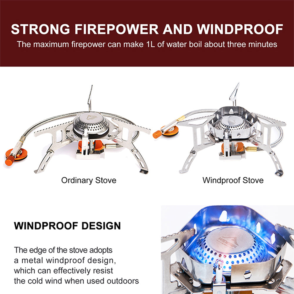 Camping Windproof Gas Burner Stove