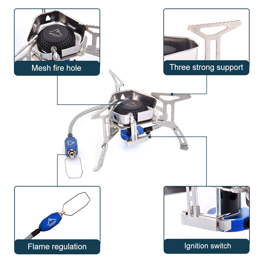 WIDESEA Camping Stove 3500W Wind Proof Heater