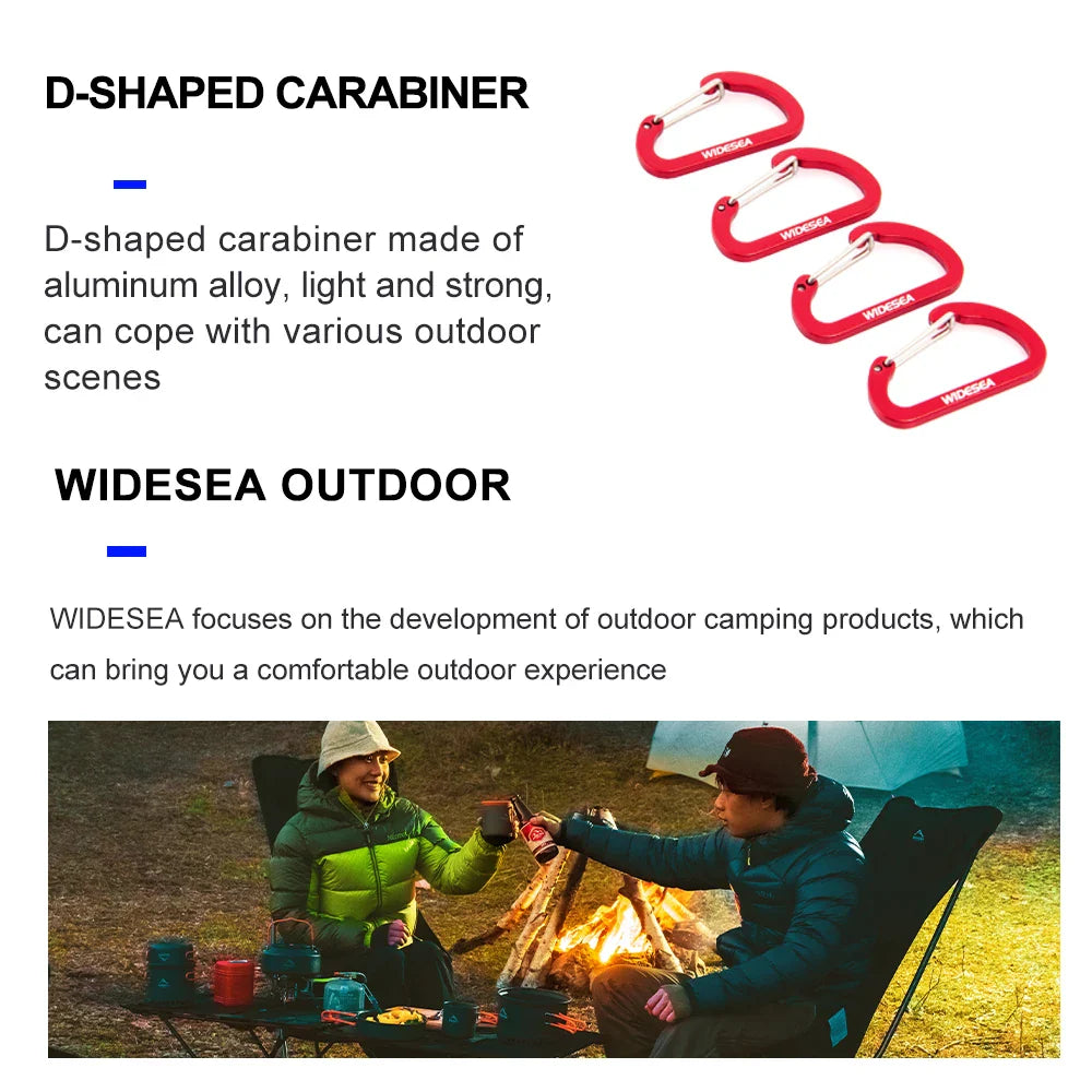 Camping Aluminium Alloy Cord Buckles Equipment Outdoor Tents Accessory  4 pcs/set