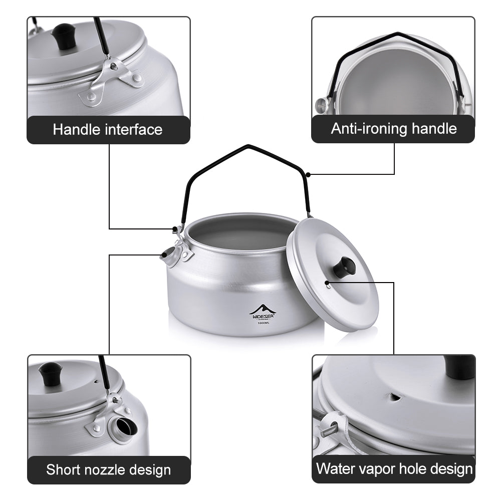 WIDESEA Aluminium teapot 1L