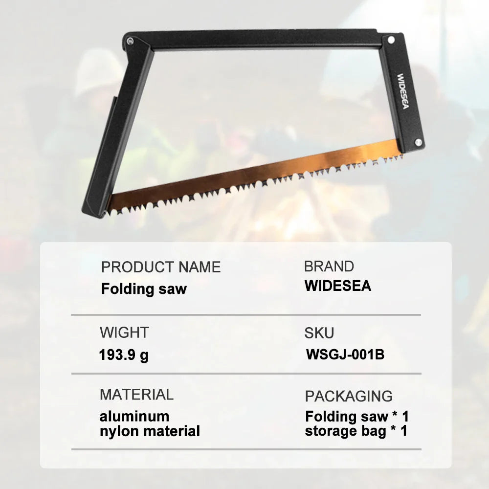 Camping Folding Saw Portable 32cm Manganese Hacksaw Blade