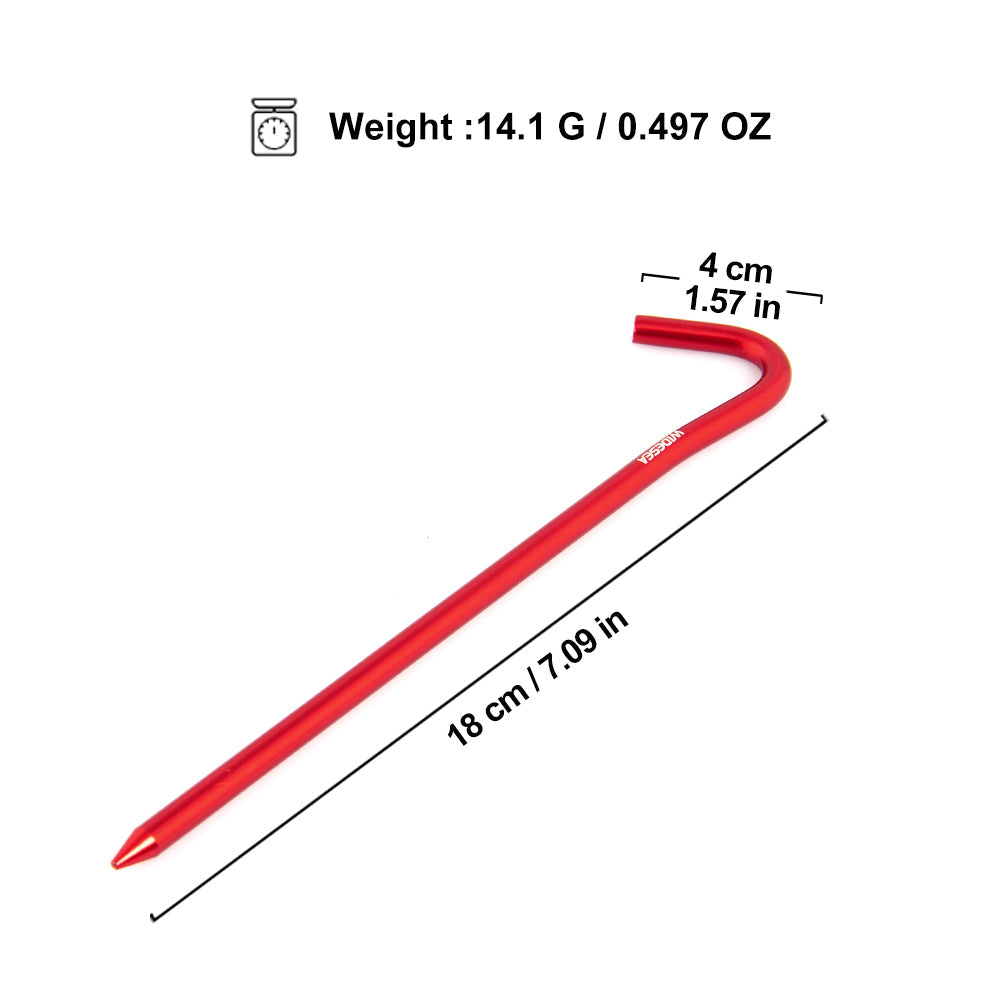 Camping Tent Question Mark Ground Nail 4pcs/set