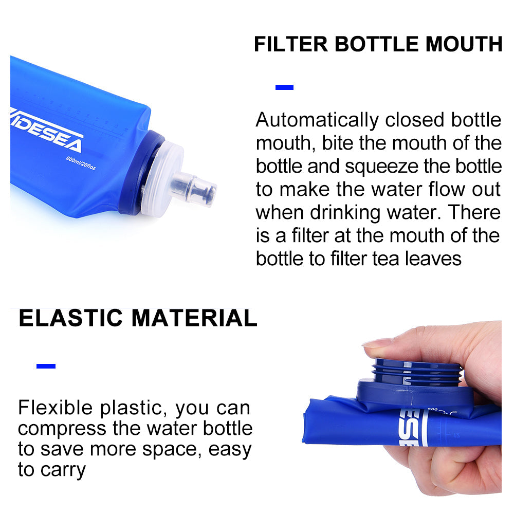 Camping Water Bottle Soft Foldable Mug Cup