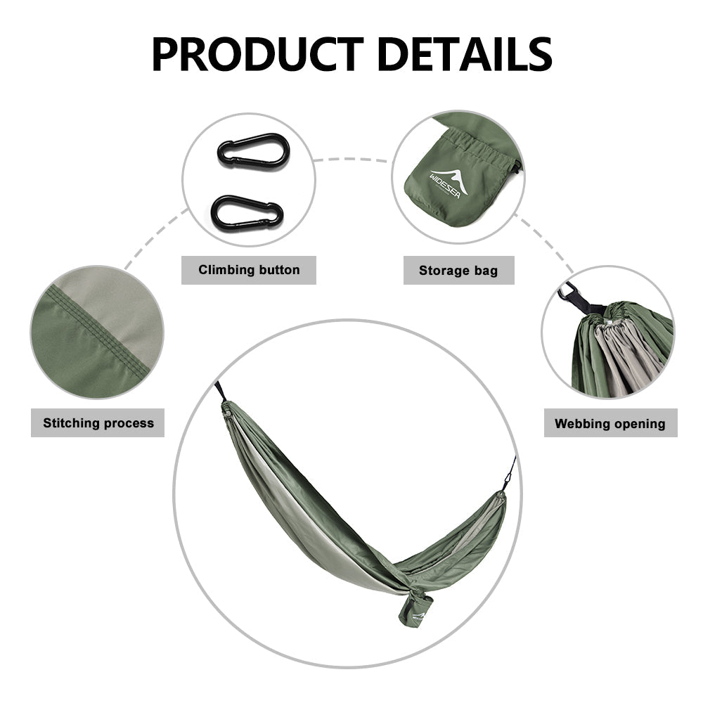 Widesea Camping 240T Fabric Hammocks 2 Person