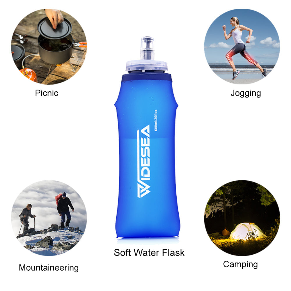 Camping Water Bottle Soft Foldable Mug Cup
