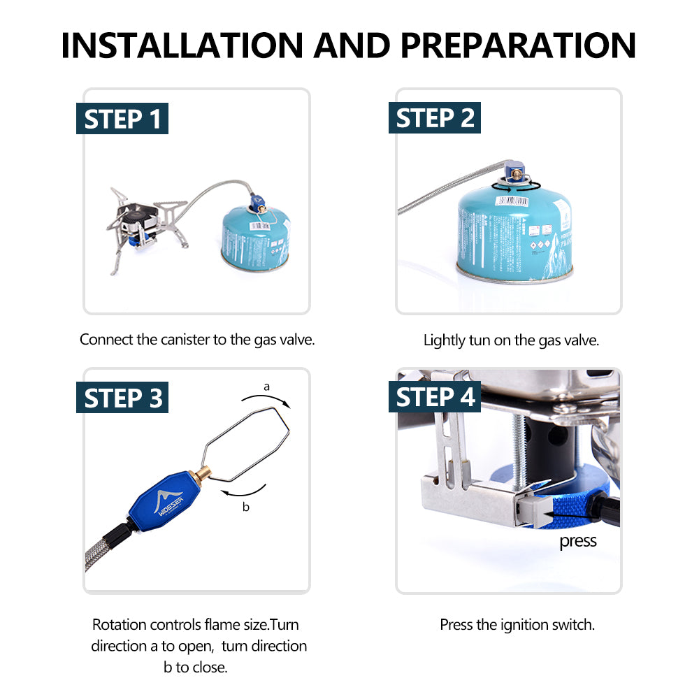WIDESEA Camping Stove 3500W Wind Proof Heater