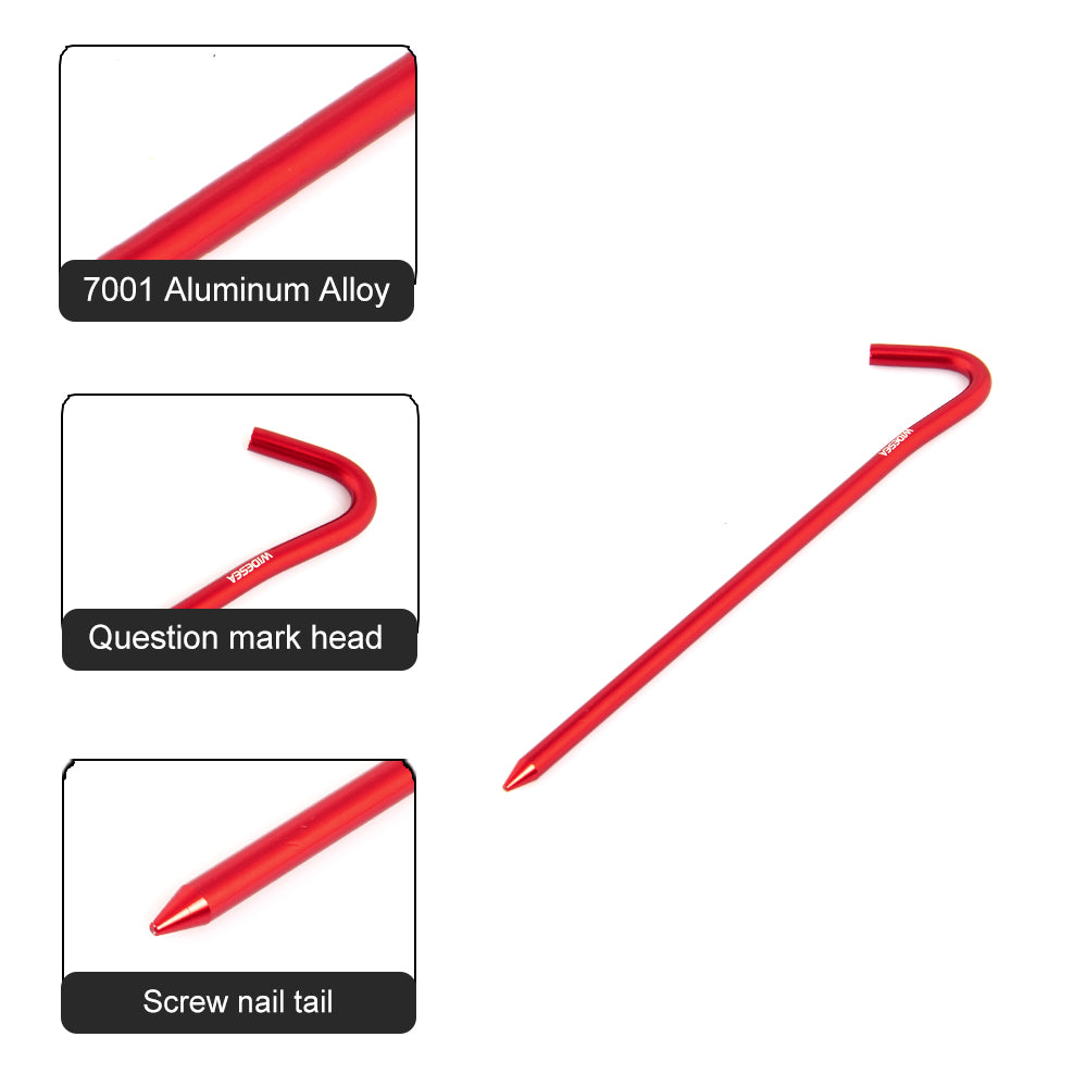 Camping Tent Question Mark Ground Nail 4pcs/set