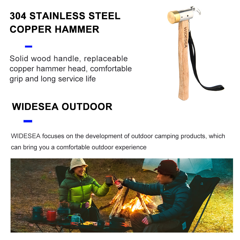 Camping Hammer Stainless Copper Nail Hammer