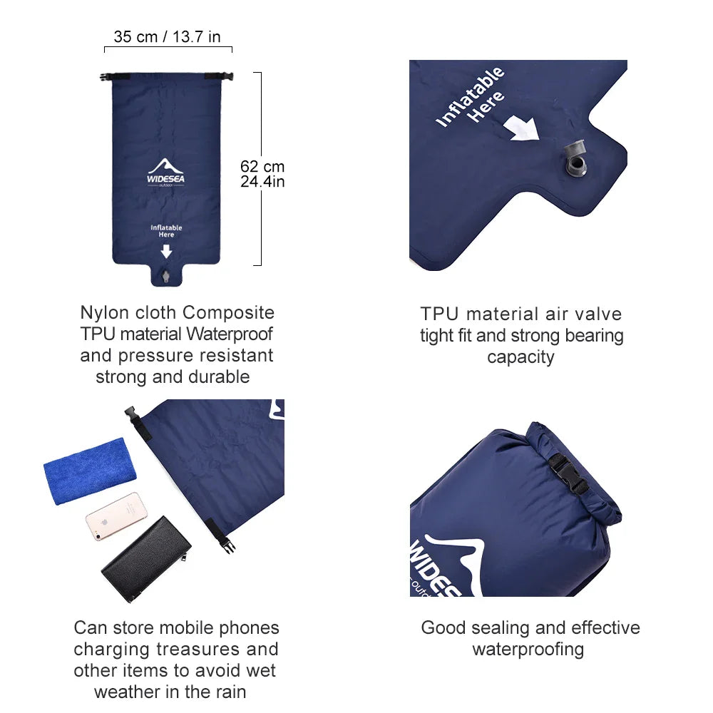 Camping 2-Person  Air Mattress Ultralight Folding Sleeping Pad  ﻿