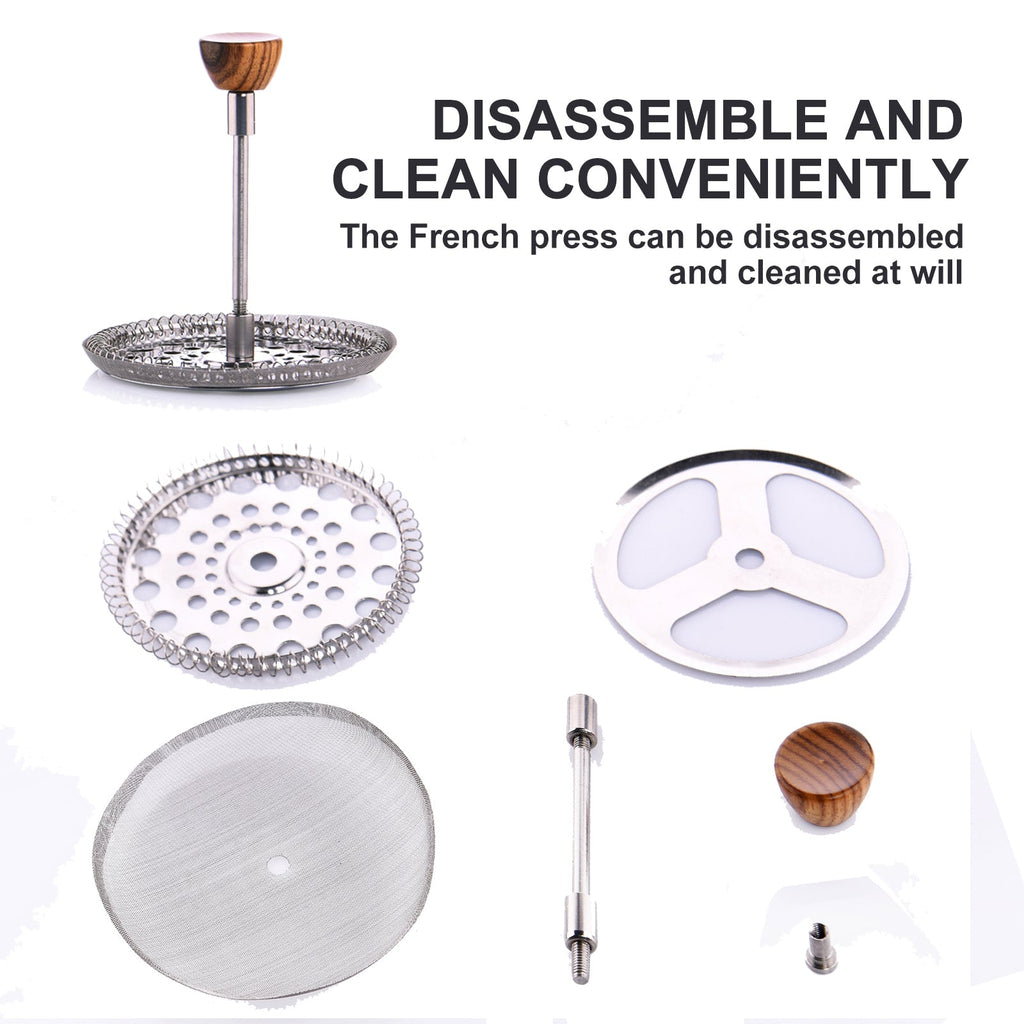 Titanium Coffee Cup 750ML with French Press