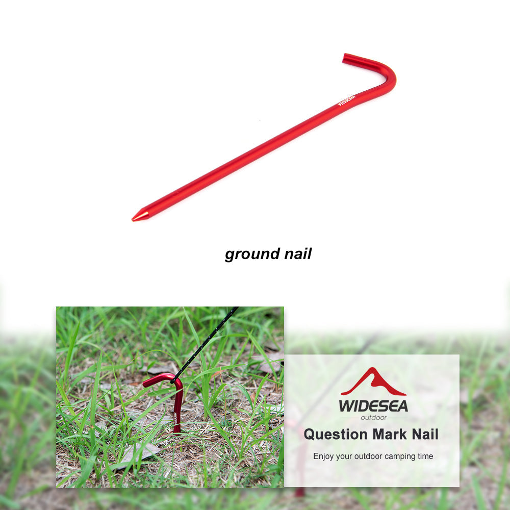 Camping Tent Question Mark Ground Nail 4pcs/set