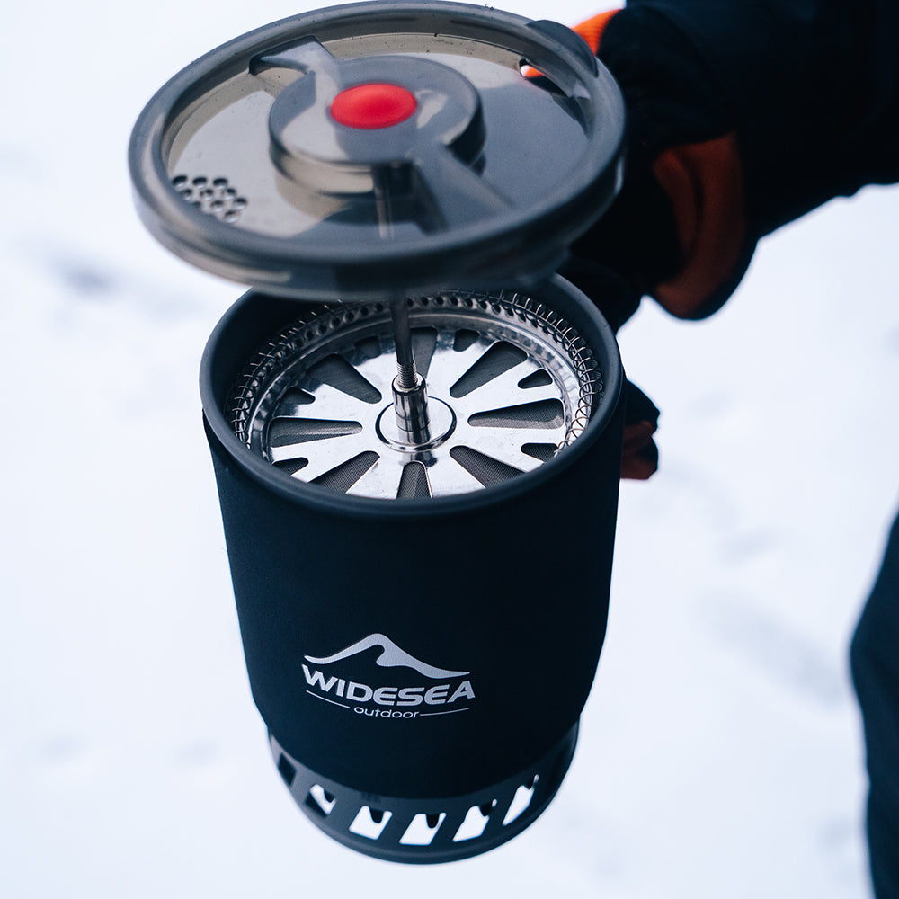 Camping Cooking System withe French Press 900ML Coffee Pot