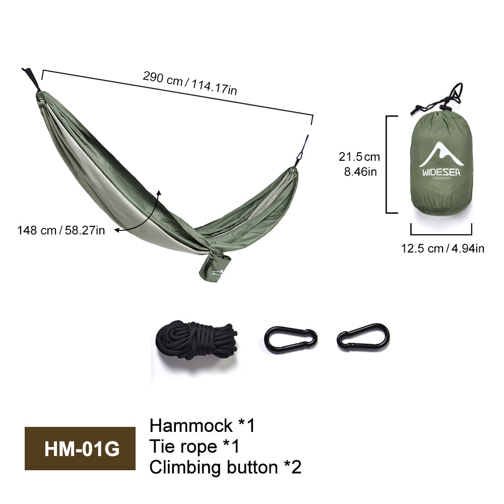 Widesea Camping 240T Fabric Hammocks 1 Person