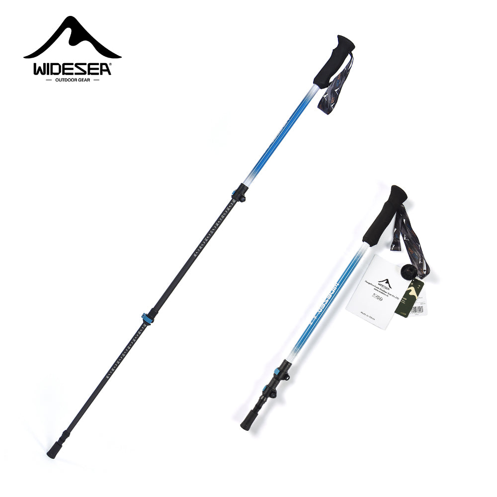 Widesea Trekking Poles 3section  Lock For Anti-slip Adjustment Portable Telescopic Trekking Pole