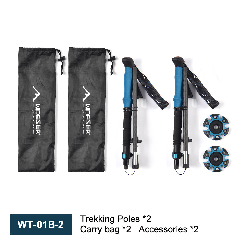 Widesea Camping Carbon Fiber Ultra-light Stretchable Trekking Pole