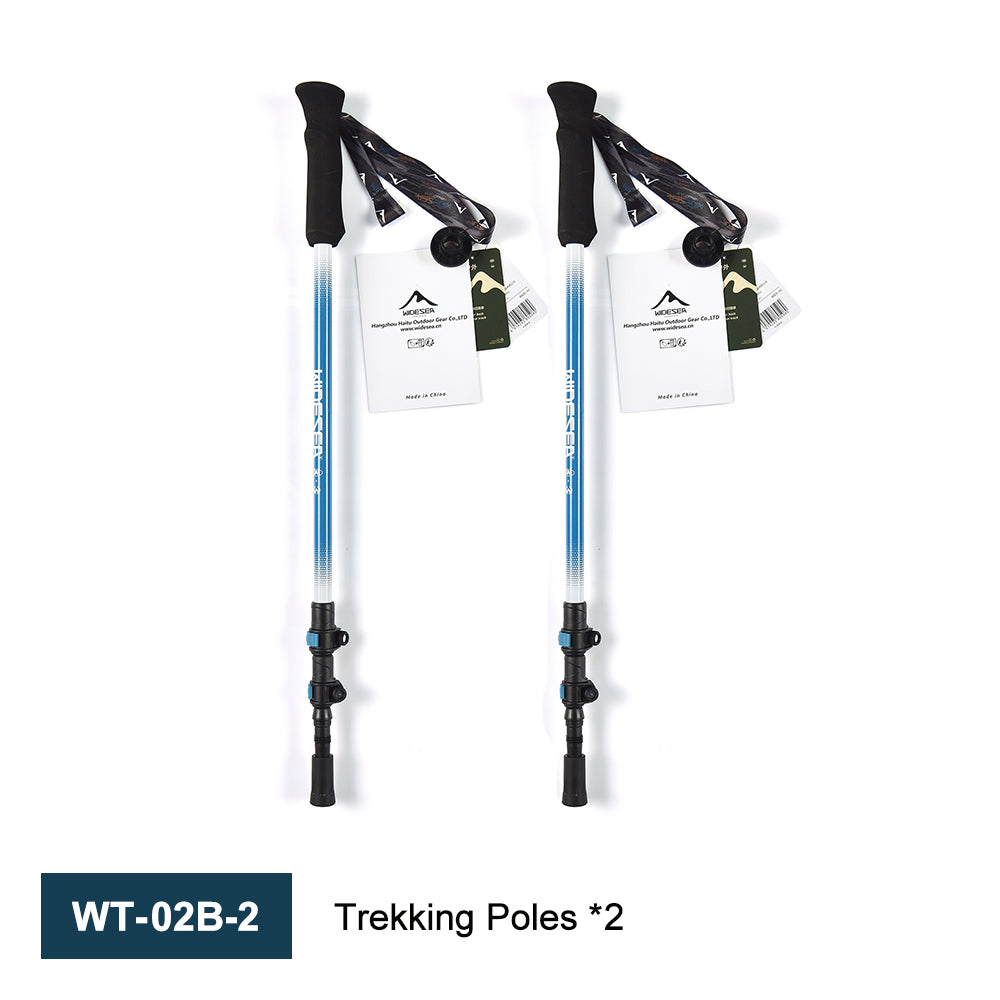 Widesea Trekking Poles 3section  Lock For Anti-slip Adjustment Portable Telescopic Trekking Pole