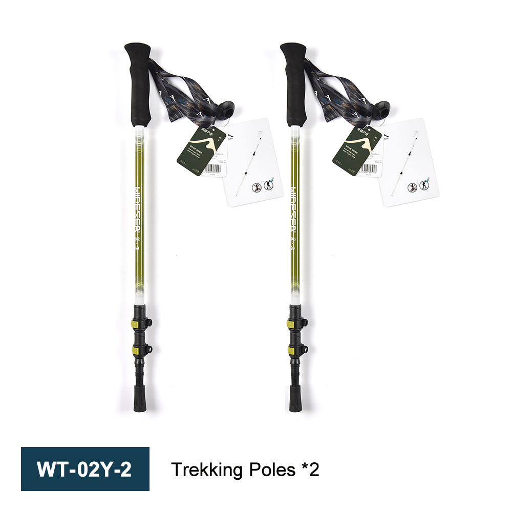 Widesea Trekking Poles 3section  Lock For Anti-slip Adjustment Portable Telescopic Trekking Pole
