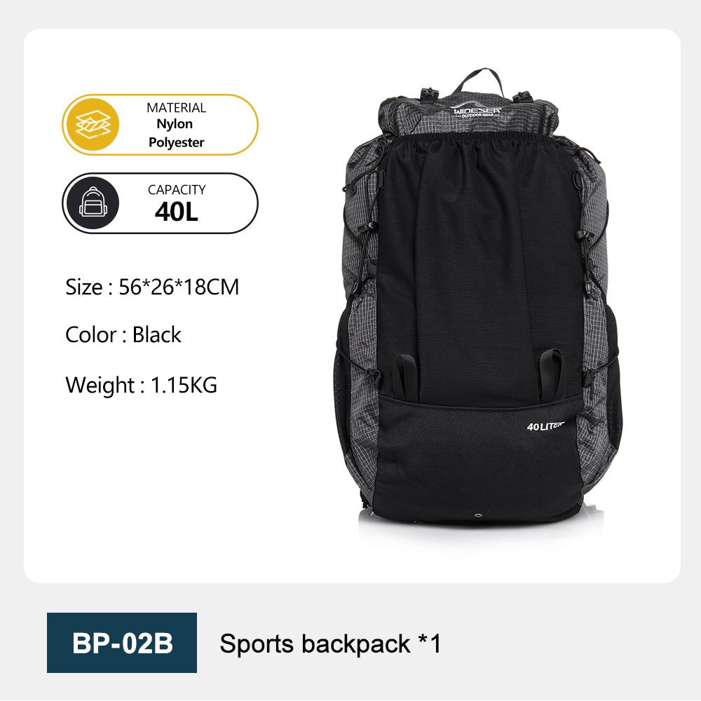 Widesea Camping Climbing Sports Waterproof  40L Backpacks