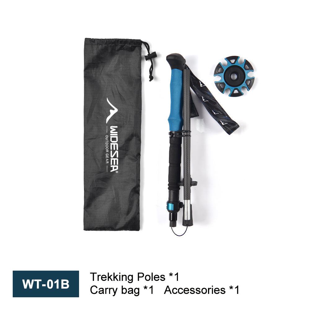 Widesea Camping Carbon Fiber Ultra-light Stretchable Trekking Pole
