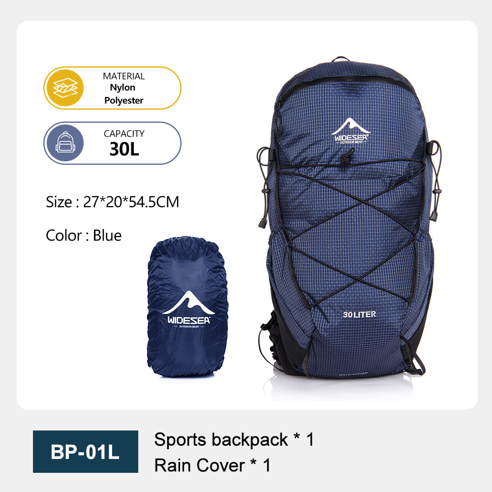 Widesea Camping Climbing Sports Waterproof  30L Backpacks
