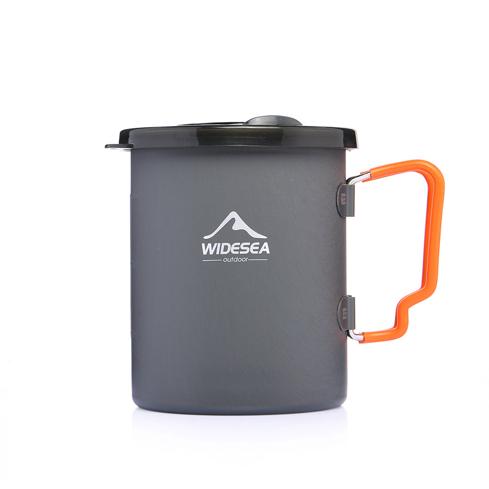 Camping Aluminum Coffee Pot with French Press 750ML