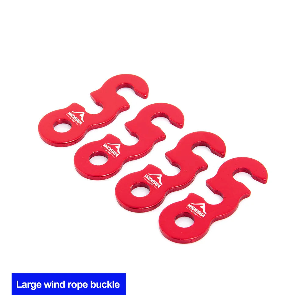 Camping Tent Wind Rope Buckle With Three Hole Openings 4pcs/set